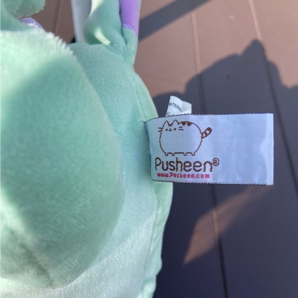 GUND Pusheen Dragonsheen Squeezer Wing Movement Stuffed Cat Dragon, Green - Picture 7 of 10